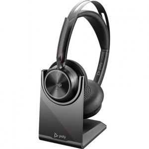 Poly Voyager Focus 2 UC - headset - with charging stand Poly | Headset + Charge Stand | Voyager Focus 2 UC,VFOCUS2-M C | On-Ear